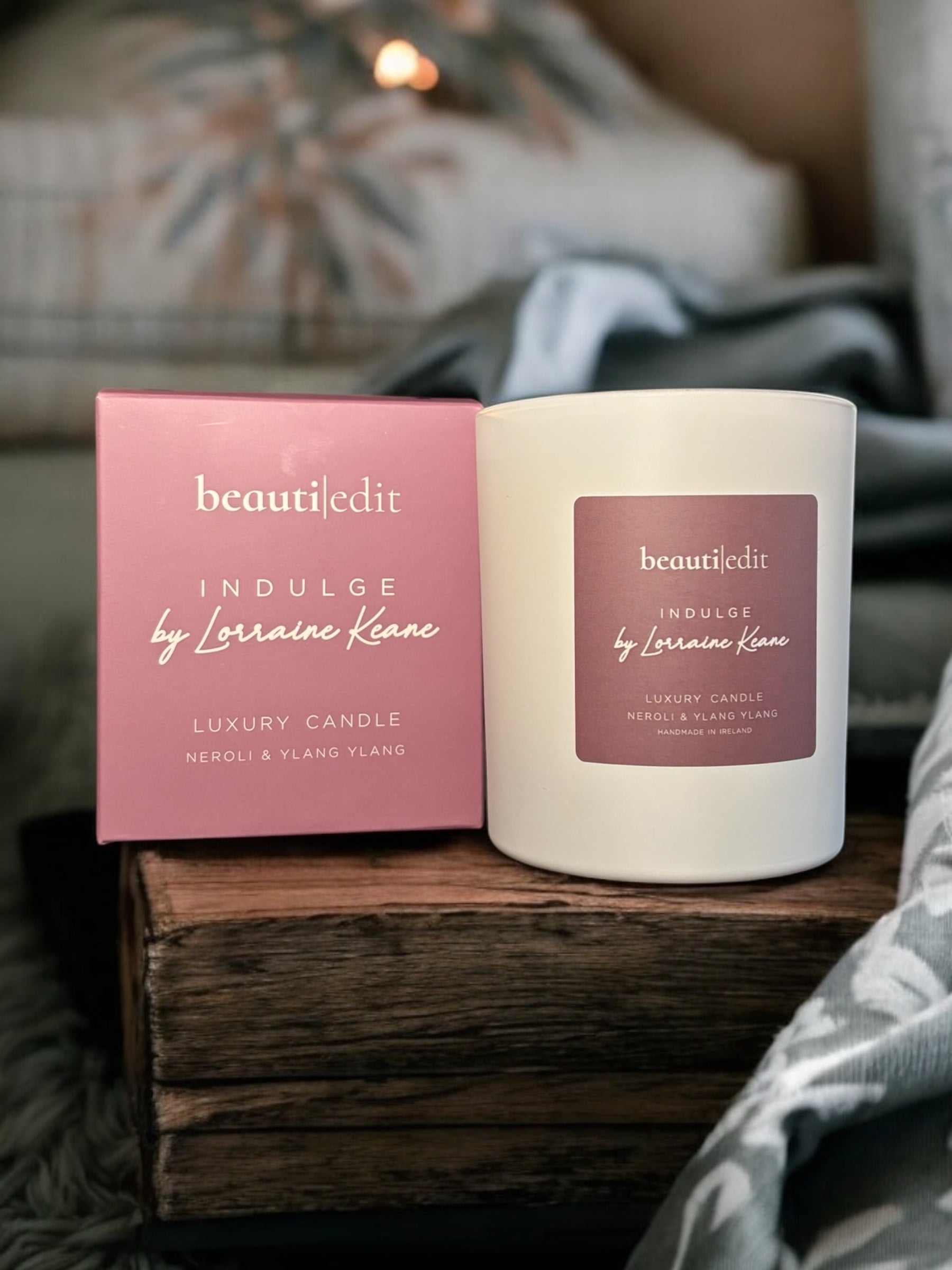 Indulge by Lorraine Keane Neroli & Ylang Ylang Candle – Luxury Floral Scented Candle BeautiEdit