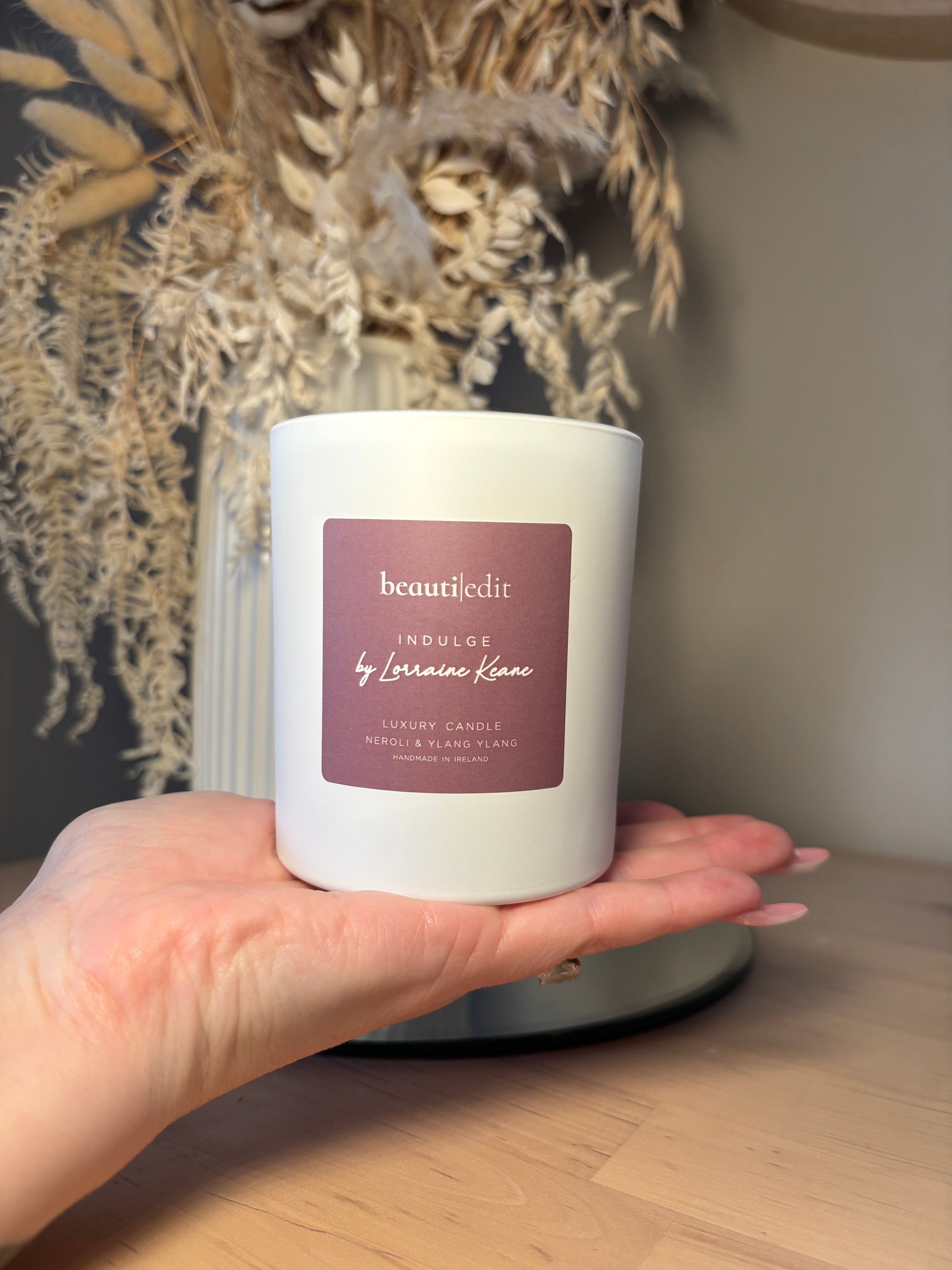 Indulge by Lorraine Keane Neroli & Ylang Ylang Candle – Luxury Floral Scented Candle BeautiEdit