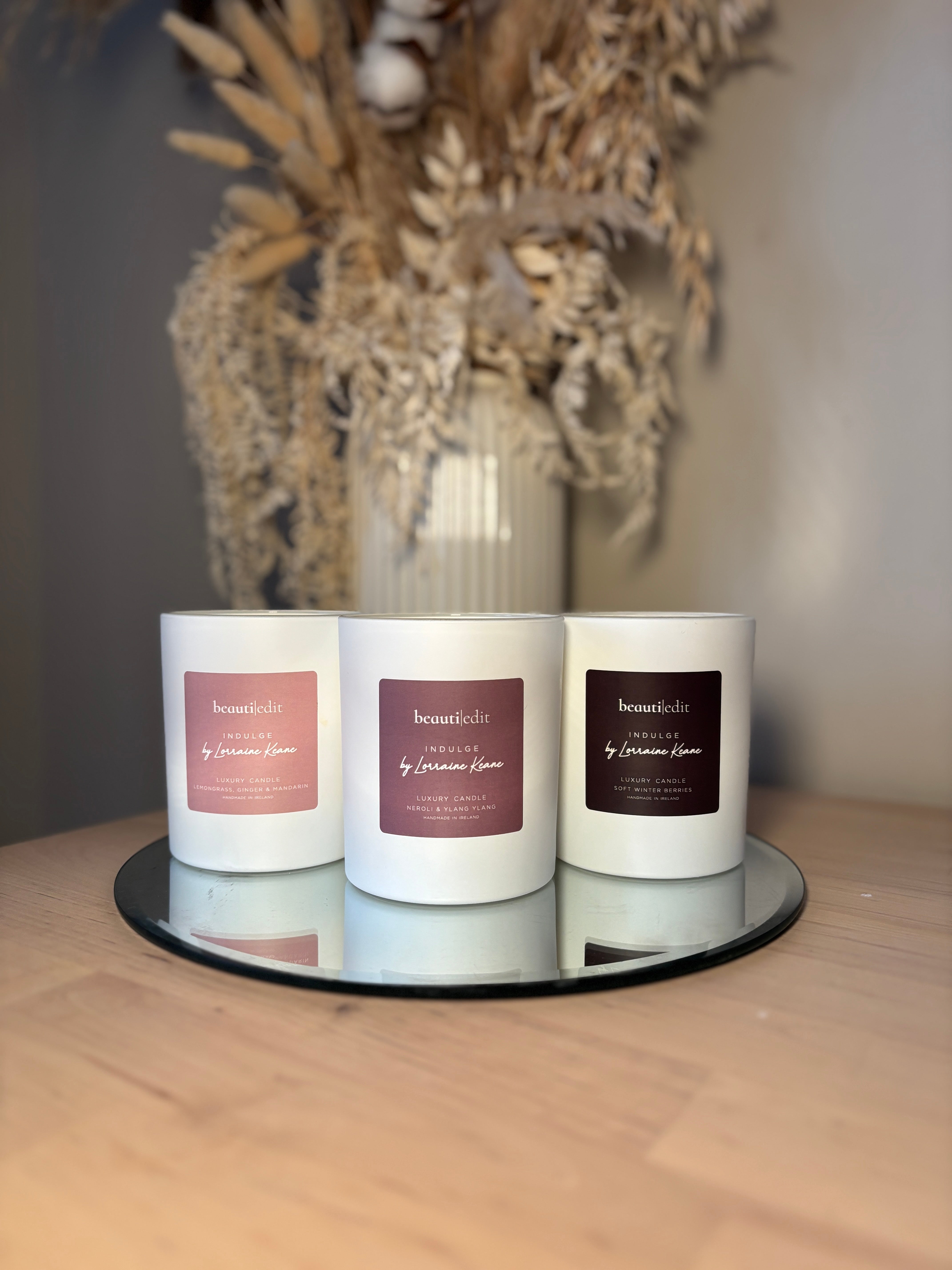 Indulge by Lorraine Keane Candle Trio – Luxury Candle Set BeautiEdit